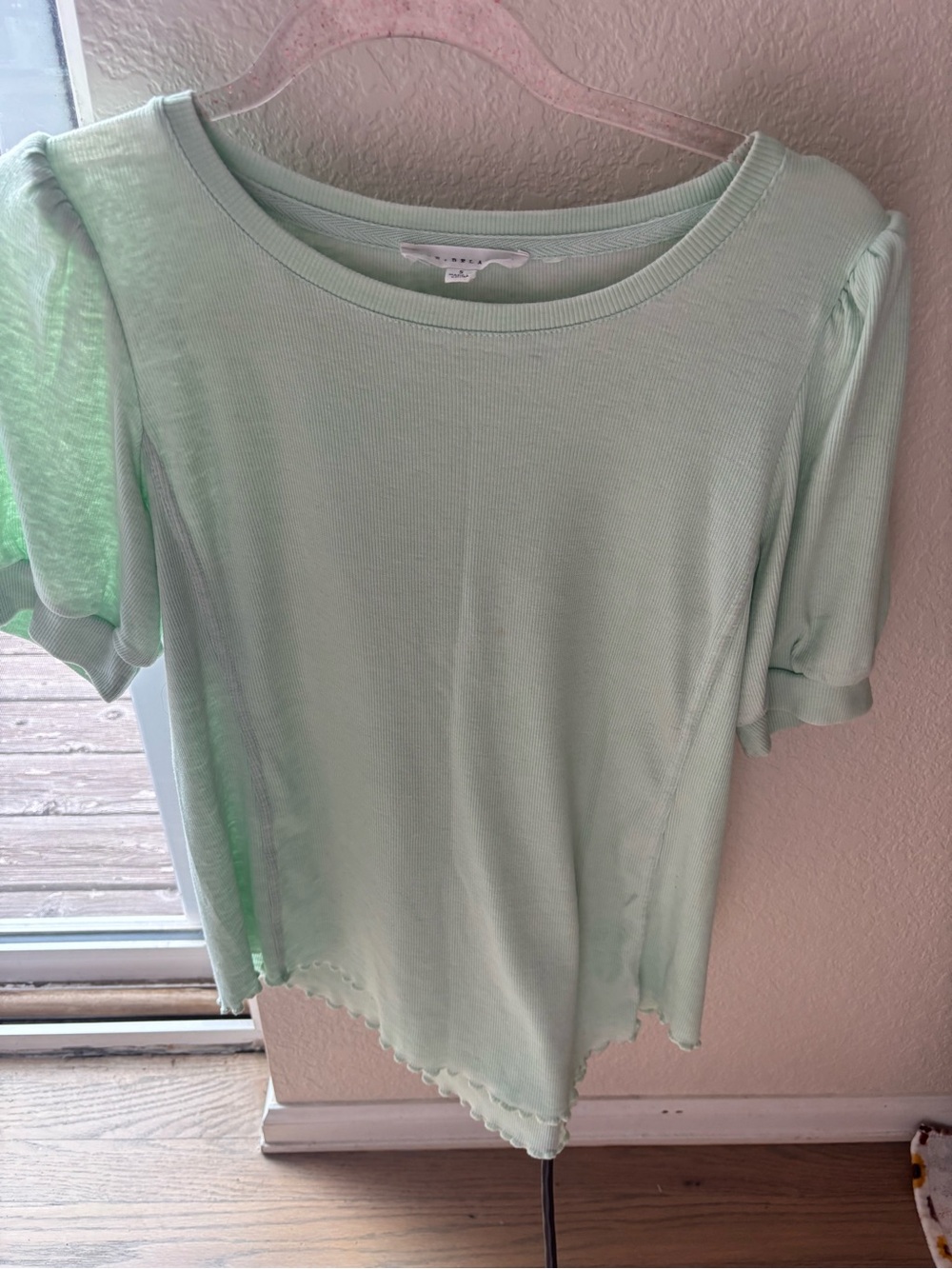 Jane and Delancey Mint Green Short Sleeve Crew Tee